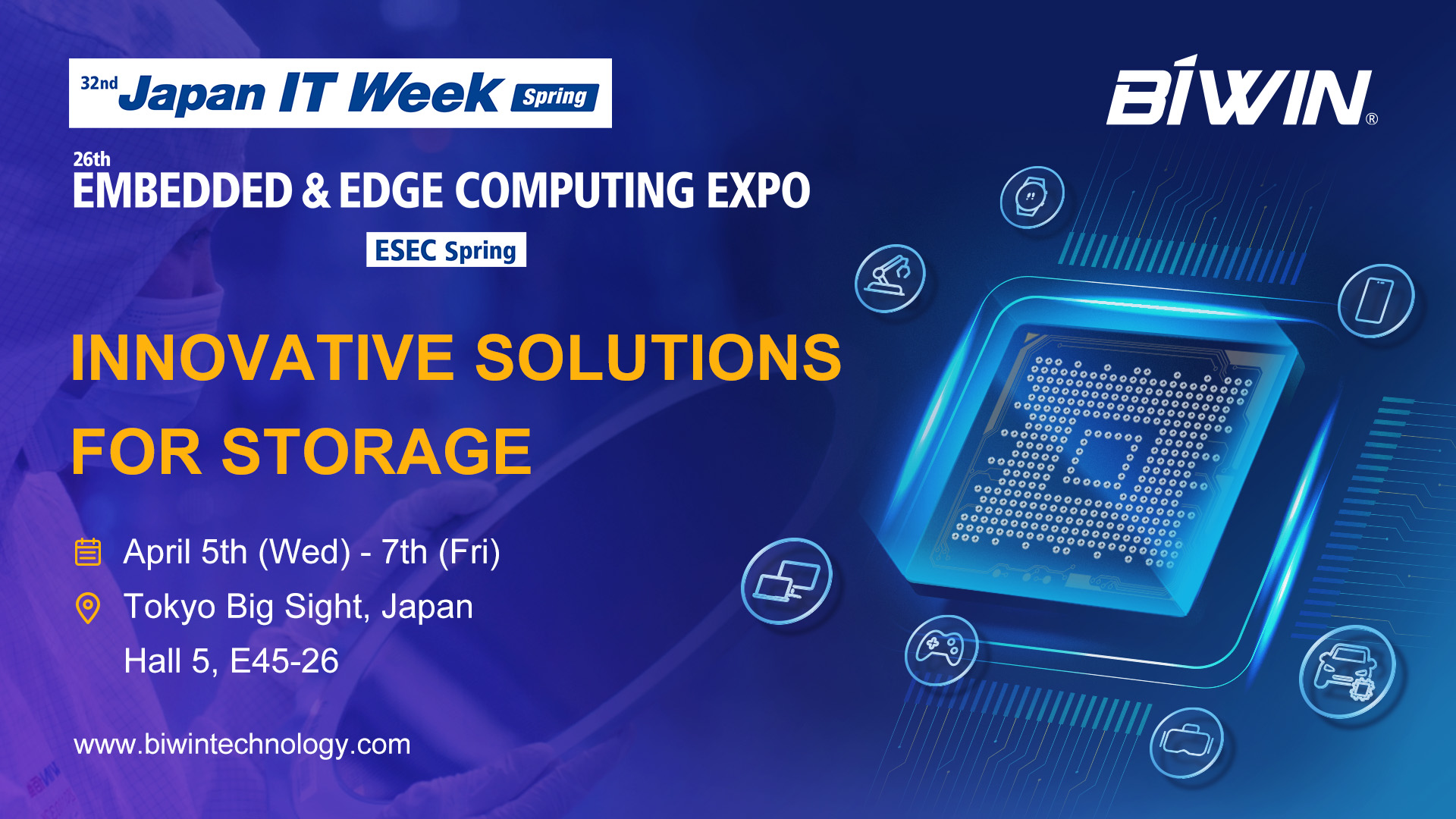 Japan IT Week 2023 BIWIN Brings Reliable Storage Solutions for Industries